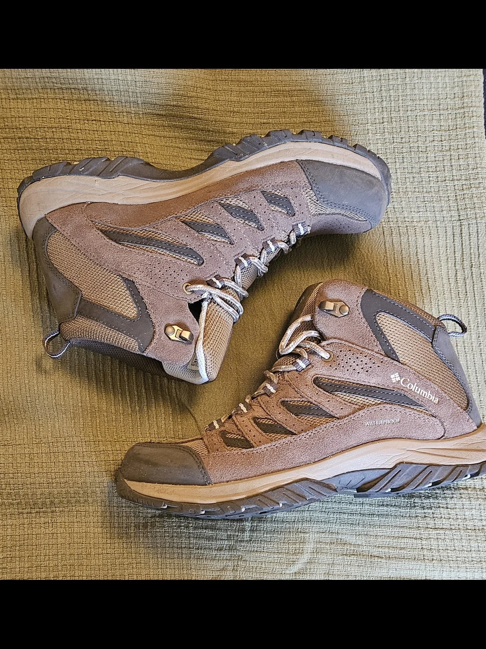 Columbia Brown and Tan Waterproof Hiking Boots